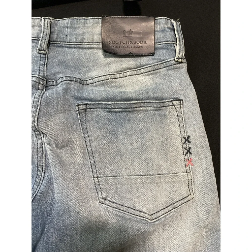 Scotch & Soda Ralston Jeans Mens W30 L32 Blue Slim Fit Stretch Denim